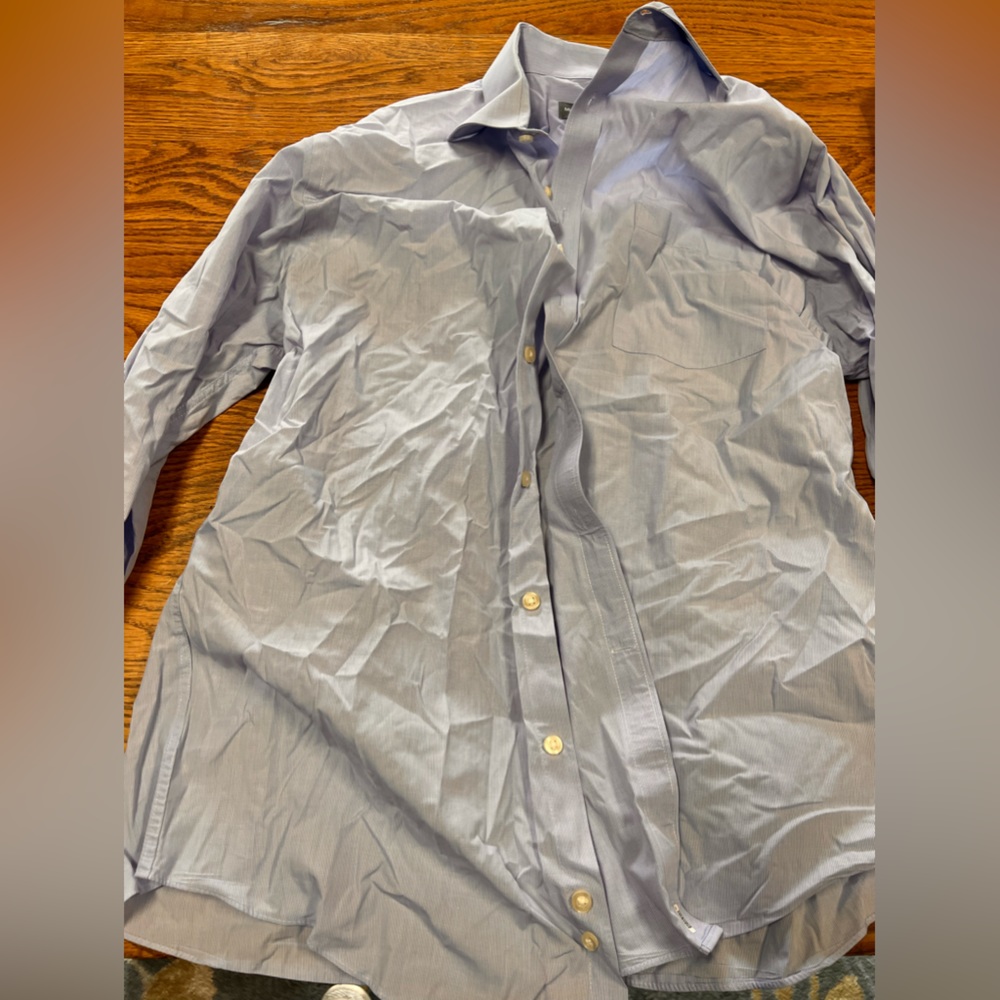 Men’s button up shirt.